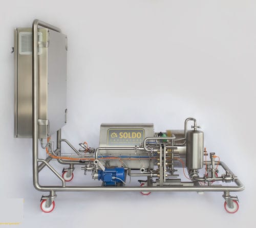 Pasteurizador para la industria de las bebidas - Soldo Cavitators