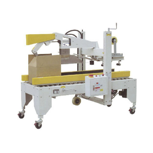 Precintadora de cartón de doble solapa - CS series - Nantongtongji Co.,LTD. - cinta adhesiva / automática