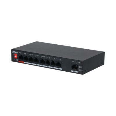 Conmutador Ethernet de sobremesa - PFS3009-8ET1GT-96 - Zhejiang Dahua Technology Co.,Ltd. - no administrable / 2 puertos / de nivel 2