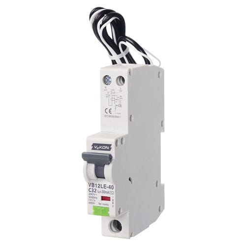 Interruptor diferencial de sobrecorriente - VB12LE-40  - ZHEJIANG VEKON TECHNOLOGY CO.,LTD - de fuga a tierra / contra cortocircuitos / para sobrecargas