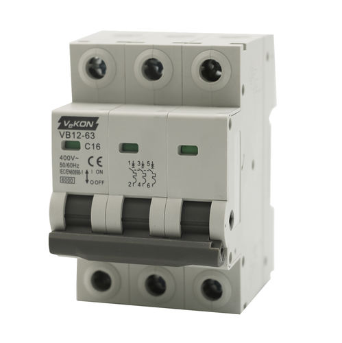 Disyuntor térmico - VB12-63 - ZHEJIANG VEKON TECHNOLOGY CO.,LTD - AC / para sobrecargas / conmutado