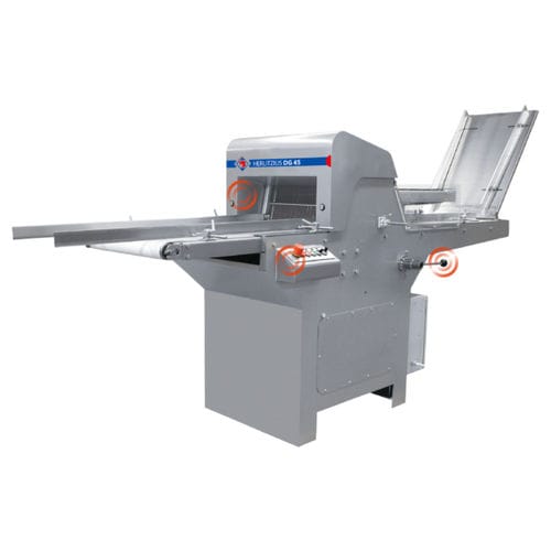 Cortadora de pan industrial automática - DG 45 - Rego Herlitzius GmbH - con disco de corte