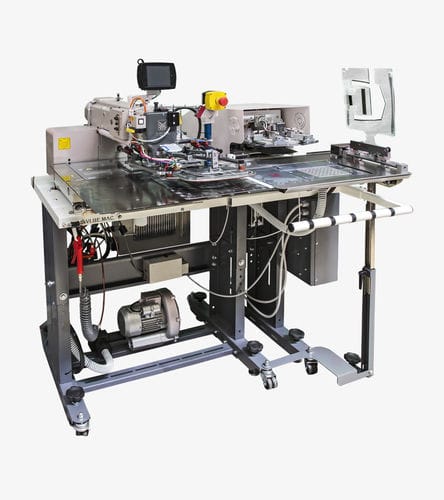 Máquina de coser punto anudado - V250 - VI.BE.MAC. - de 2 agujas / de 2 hilos / para la creación de motivos