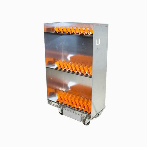 Carretilla de transporte - Rollis Bibliotek - Labadis - de almacenamiento / de acero galvanizado / de madera