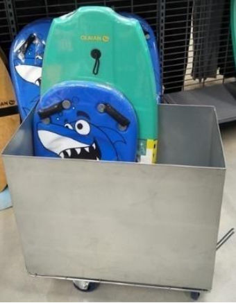 Carretilla de transporte - Rollis Box - Labadis - de almacenamiento