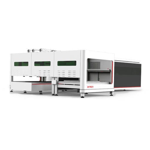 Máquina de corte con carga descarga automatizada - DXTECH CNC Machine Co., Ltd. - láser / para acero inoxidable / de chapa