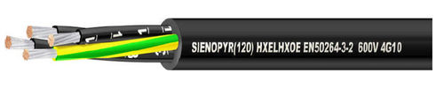 Cable eléctrico de alimentación - SIENOPYR(120) HXELHXÖ / HXELCHXÖ EN50264-3-2 - Prysmian Group - DIN / resistente al fuego
