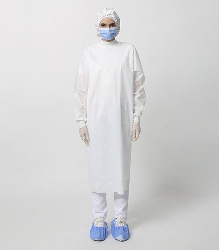 Bata de trabajo - M-IG 0040 - BioBlocked - de protección química / de tejido / para trabajos de saneamiento
