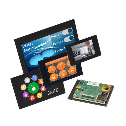 HMI con tecnología capacitiva proyectada - uniTFT series - DISPLAY VISIONS GmbH - empotrable / embarcado / móvil