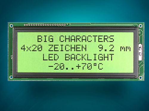 Visualizador de matriz de puntos - DISPLAY VISIONS GmbH - LED / LCD / de 2 líneas