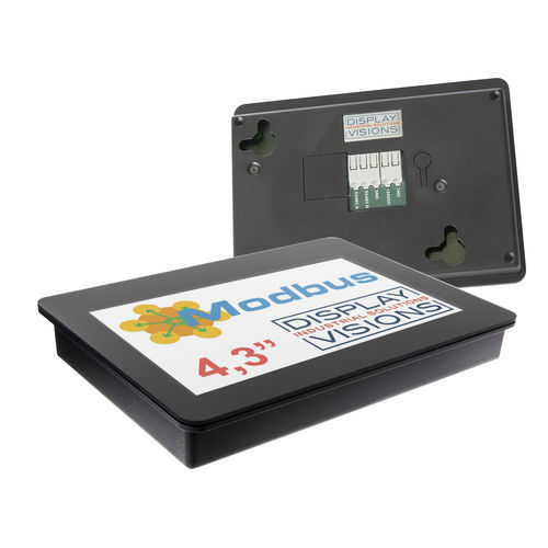 HMI con tecnología capacitiva proyectada - EA HMI043 series - DISPLAY VISIONS GmbH - empotrable / de pared / 480 x 272
