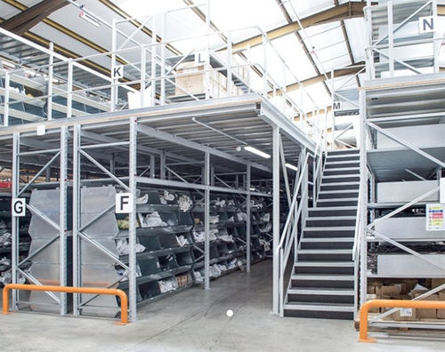 Entreplanta industrial con sistema de ordenación - Linpac Storage Systems - para estantería de palés / para palés