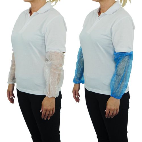 Cubrebrazo de trabajo - DA01M - Polyco Healthline - blanco / azul