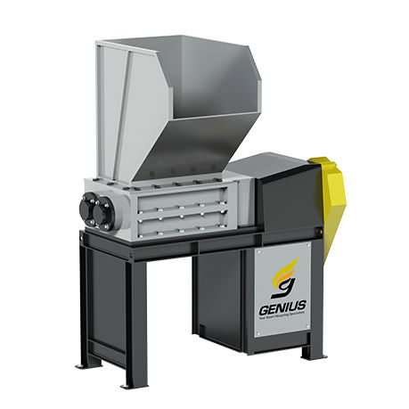 Destrozador primario - KD series - Genius Machinery Co., Ltd - de dos ejes / de plástico / compacto