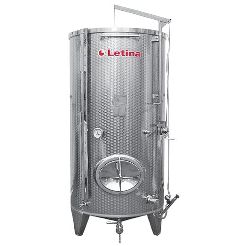Recipiente de fermentación - PZP series - Letina - para vino / de acero inoxidable / cilíndrico