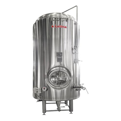 Recipiente de cerveza - ZBB series - Letina - de acero inoxidable / cilíndrico / a presión