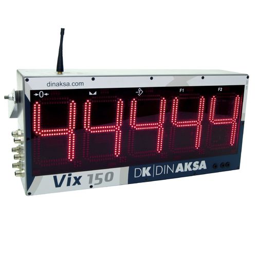 Indicador de pesaje con visualizador led - VIX-150 - DINAKSA PESAJE - de pared / en riel DIN / resistente al agua