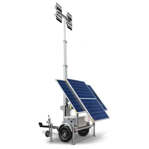 Torre de iluminación alimentada por batería - Teksan - solar