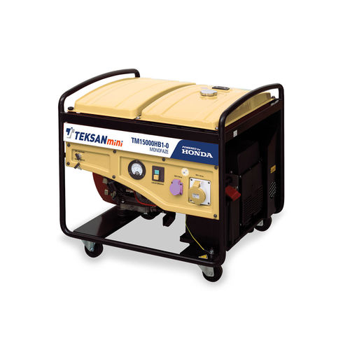 Grupo electrógeno con motor de gasolina - TM15000HB1-O - Teksan - monofásico / portátil / con ruedas