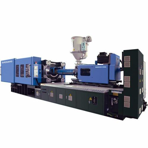 Máquina de inyección horizontal - SHE528-HD  - NINGBO SANSHUN MACHINERY & TECHNOLOGY CO.,LTD - hidráulica / de nailon / con articulación de ángulo