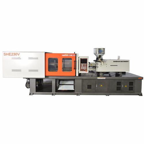 Máquina de inyección horizontal - SHE230V - NINGBO SANSHUN MACHINERY & TECHNOLOGY CO.,LTD - hidráulica / con articulación de ángulo