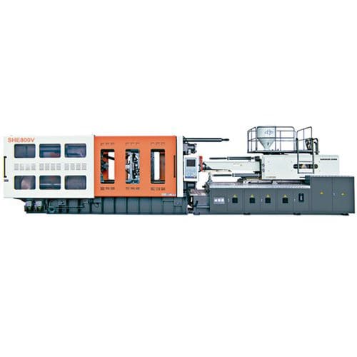 Máquina de inyección horizontal - SHE800V - NINGBO SANSHUN MACHINERY & TECHNOLOGY CO.,LTD - hidráulica / con articulación de ángulo