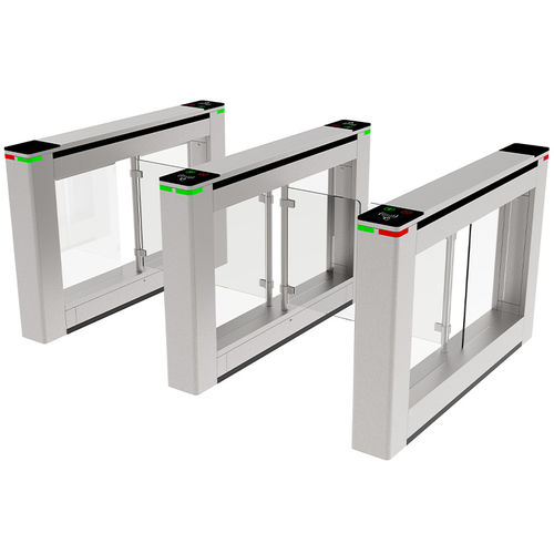 Torniquete abatible - MT345 - Mairs Intelligent Technology Co.,Ltd - de media altura / con lector de chapa