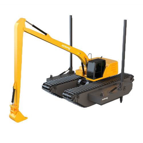 Excavadora anfibia - RL-AE20D - Relong Tech - intermedia / con orugas / diésel