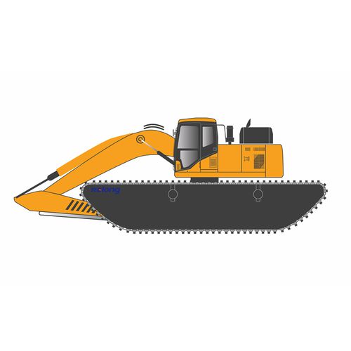 Excavadora anfibia - RL-AE15 - Relong Tech - mini / con orugas / diésel