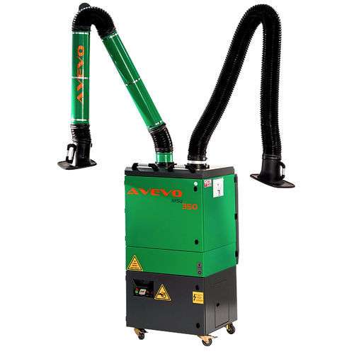 Extractor de humo móvil - MSU 350  - Kristal - de soldadura / de cartucho / con brazos de extracción múltiples