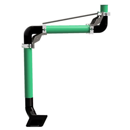 Brazo de extracción fijo - Kristal - flexible / de aspiración / industrial