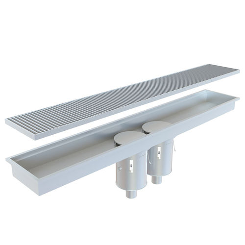 Canal de drenaje de acero inoxidable - KSBC450/ KVCRP400/4”  - Kent Stainless - con rejillas / de suelo