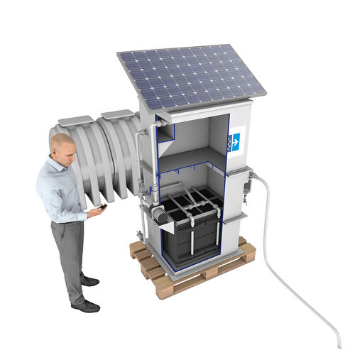 Planta de filtracion de membrana - AQUA CUBE - Abionik - para agua / compacta / móvil