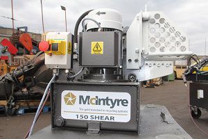Cizalla de cocodrilo - McIntyre 150 - JMC Recycling Systems Ltd - eléctrica / para chatarra / semiautomática