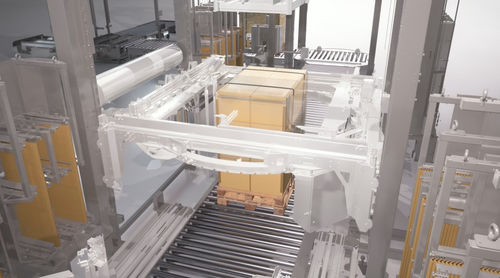 Flejadora automática - MOVITEC WRAPPING SYSTEMS, SLU - para la industria del embalaje / con aplicador de cantoneras