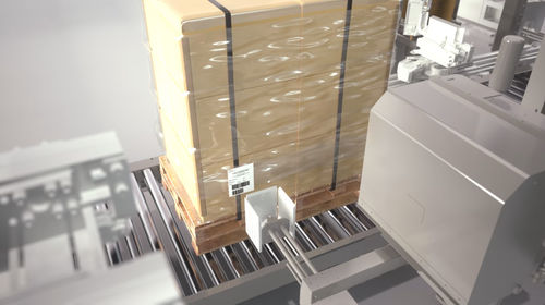 Apiladora-desapiladora de palés - MOVITEC WRAPPING SYSTEMS, SLU - para cajas / totalmente automática