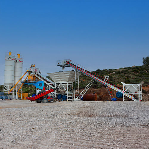 Planta de hormigón móvil - Fastmix 60MB - ATLANTIC Machinery Manufacturing (AMM) - de 2 ejes / con transportador de cinta