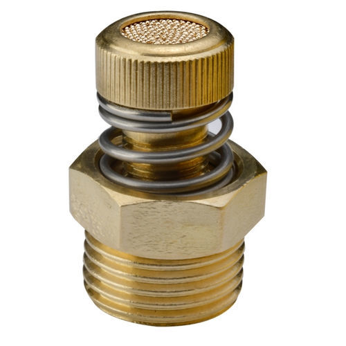 Silenciador de regulación de caudal - SBR series - Sinterfiltri srl - de válvula / de mando / de bronce