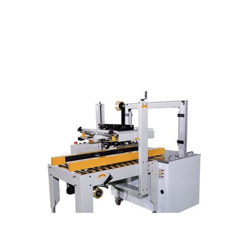 Precintadora de cajas de cartón varias solapas - FXJ-AT5050 - Qingdao Ausense Packing Equipment Co., Ltd. - cinta adhesiva / automática