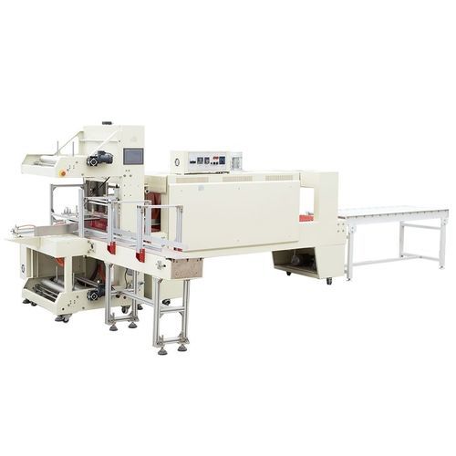 Retractiladora automática - ST6040A+BSE6040A - Qingdao Ausense Packing Equipment Co., Ltd. - para botellas / para manguito / apilador