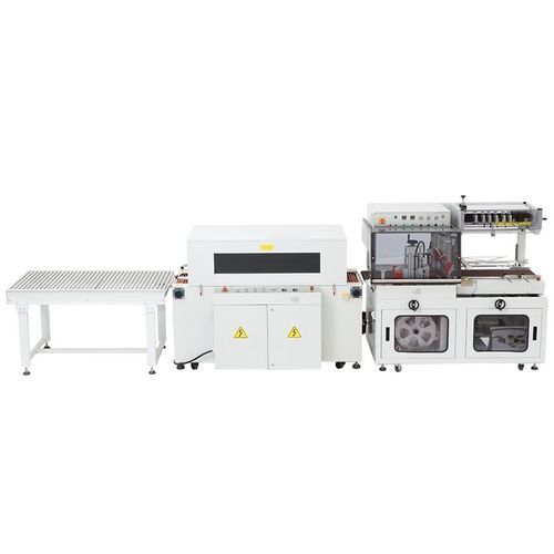 Retractiladora de soldadura lateral - FL5545TBC+SM5030 - Qingdao Ausense Packing Equipment Co., Ltd. - enteramente automática / para productos cosméticos / para cajas