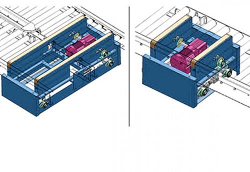 Transportador de rodillos - Qingdao Ausense Packing Equipment Co., Ltd. - neumático / horizontal / de transferencia