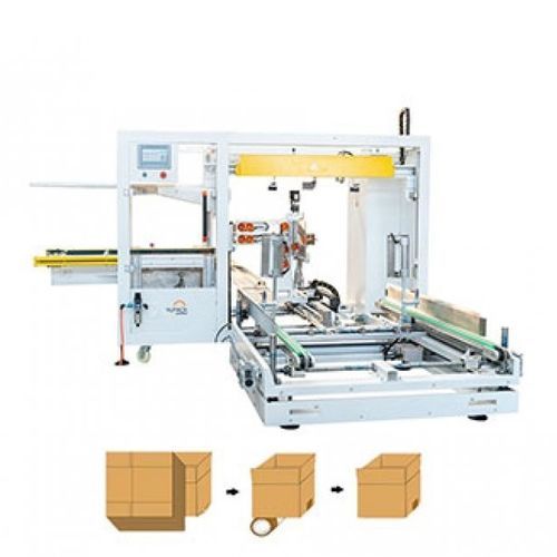 Formadora de cajas automática - YPK-4012 - Qingdao Ausense Packing Equipment Co., Ltd. - cola hot-melt / cinta adhesiva / con gran cadencia de trabajo