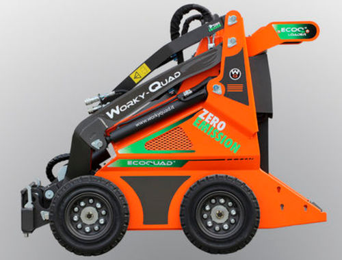Minicargadora compacta eléctrica -  SSQ EcoQuad-S - Worky Quad - Cast Group