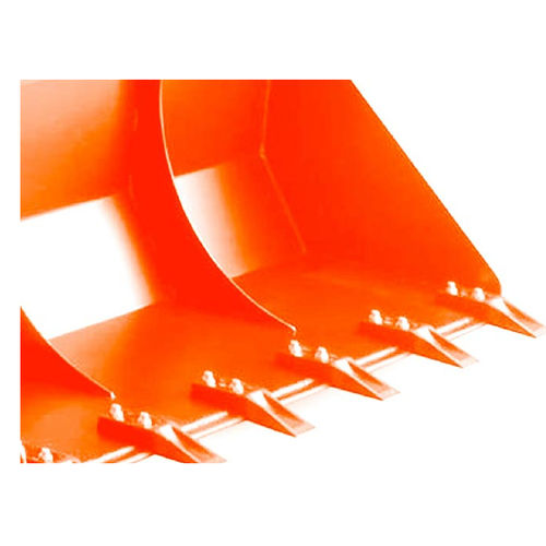 Cuchara con dientes estándar - Worky Quad - Cast Group - para minicargadora compacta / 5 dientes