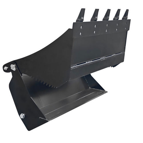 Cuchara con dientes estándar - Worky Quad - Cast Group - para minicargadora compacta / 5 dientes