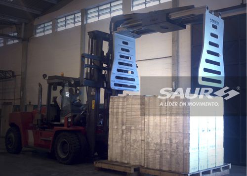 Pinza de manipulación para carretilla elevadora - Saur - para balas