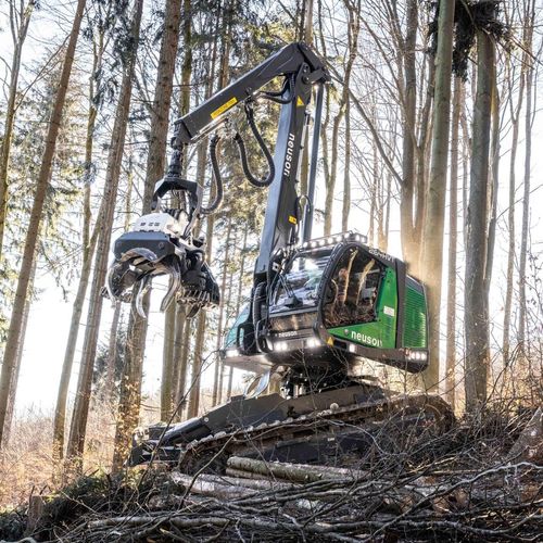 Cosechadora forestal con orugas - Saur