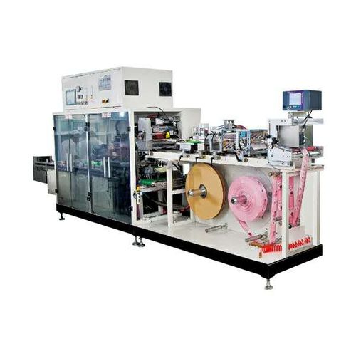 Máquina de embalaje controlada por PLC - GM-088S - Xiamen Gachn Technology Co.,Ltd. - servoaccionada / con film / para toallitas húmedas