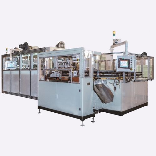 Máquina de embalaje servoaccionada - GM-089N - Xiamen Gachn Technology Co.,Ltd. - controlada por PLC / con film / de pañales
